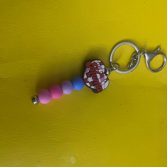 Colorful Beaded Keychain - Picture 1 of 8